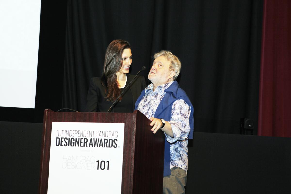 Erica Russo of Bloomingdales and 2007 ICONOCLAST Recipient, Carlos Falchi