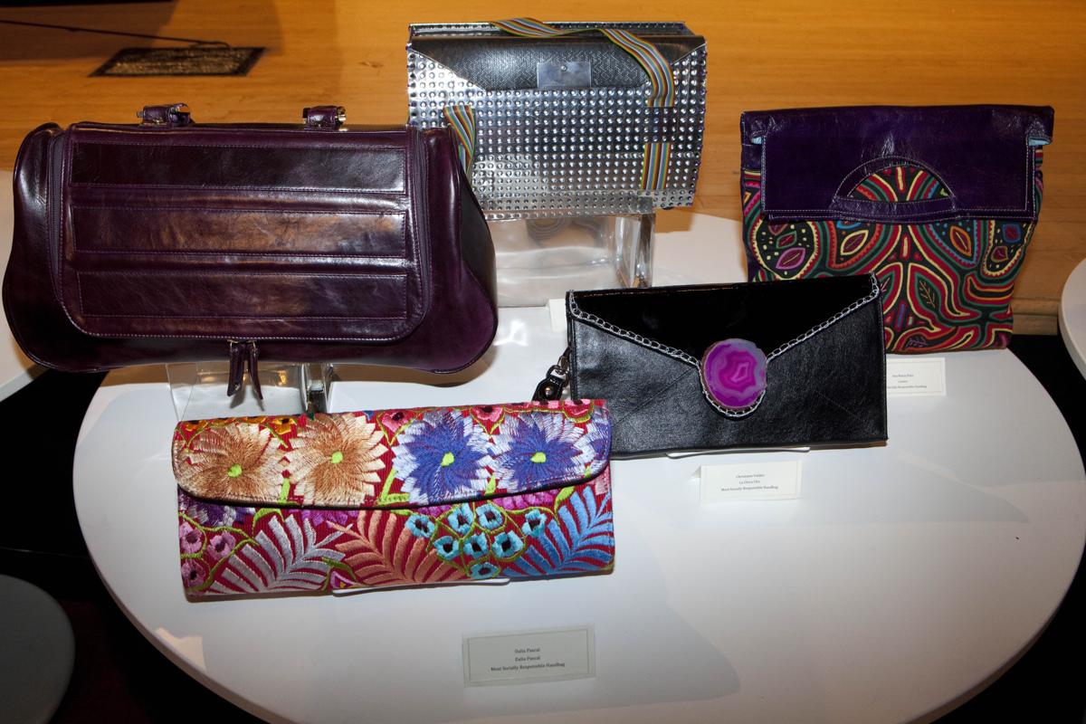 Finalists for Most Socially Responsible Handbag Magdalena Holler Trashdesign, Ana Maria Plata Leonor, Christiane Valdez La Chica Chic, Dalia Pascal and Zoe Cristina Suarez Monttalti