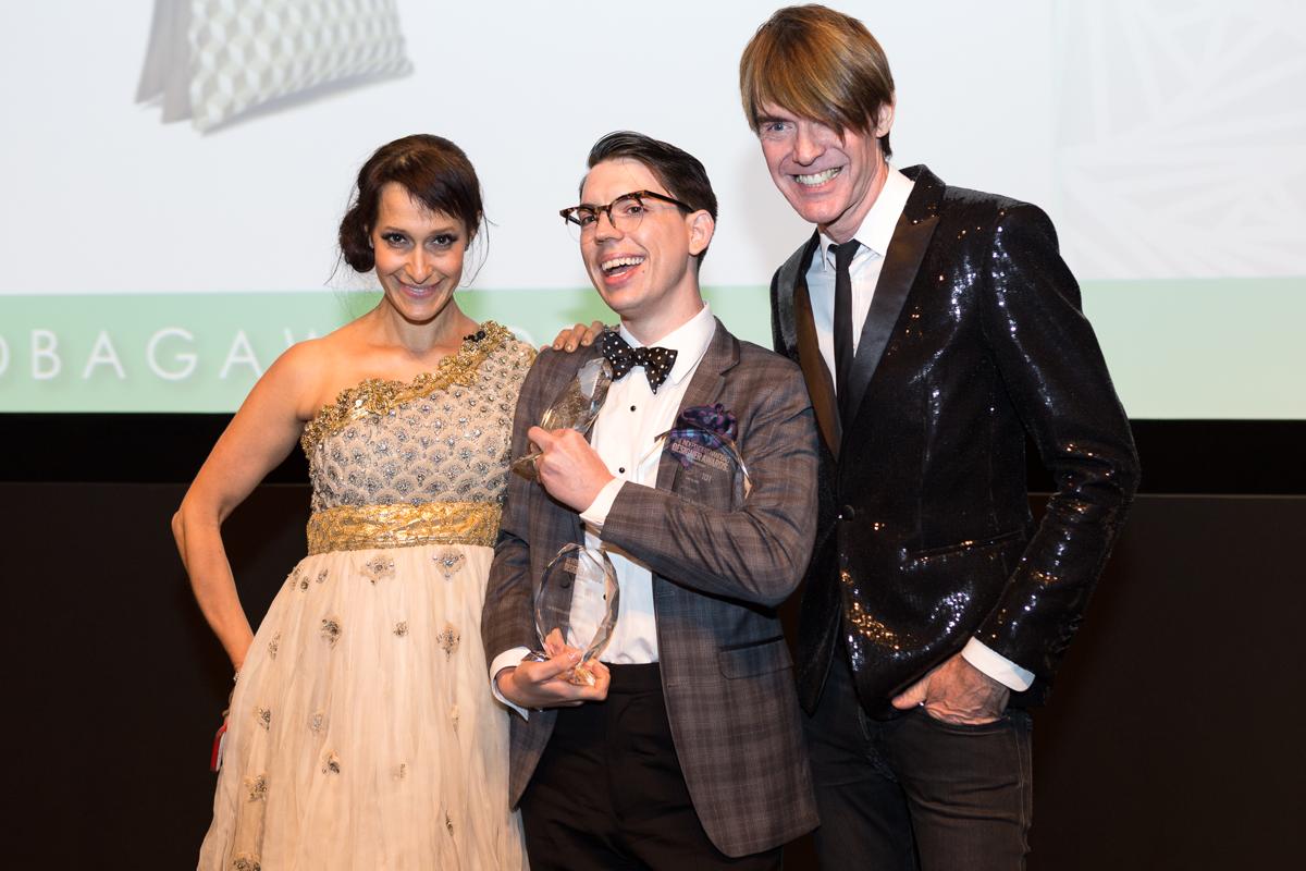 IHDA Founder Emily Blumenthal Winner Christopher Belt and Ken Downing of Neiman Marcus 