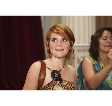 Lissa Kooijman of  Hydralis, Nominee for Best Student Made Handbag who flew in from the Netherlands