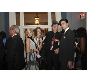 Most Socially Responsible Nominees Caroline Swarbrick and Marie De Ryck of qY Hatti Trading with Lui Antinous, Winner of Best Handbag in Overall Style and Design