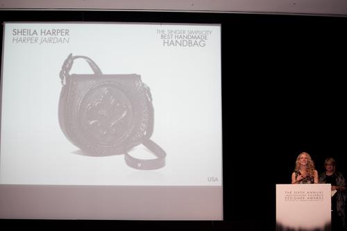 Sheila Harper of HarperJarden, Winner of the Singer Simplicity Best Handmade Handbag
