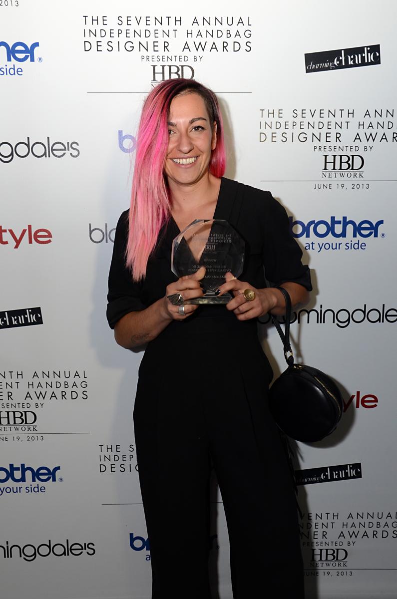 Winner of the Best Handbag in Overall Style and Design, Maria Lamanna